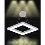 Hegza Lighting ROMBO Ayarlanabilir Sarkıt LEDli Modern Gri Kasa Led Avize (3000K (Sarı Işık))