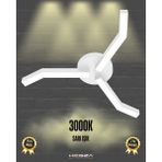 Hegza Lighting Trebol (Beyaz Kasa, Sarı Işık) Ledli Modern Plafonyer LED Avize Salon Mutfak Oturma Odası Antre Hol Çocuk Odası LED