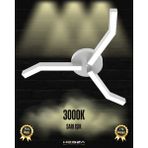 Hegza Lighting Trebol (Gri Kasa, Sarı Işık) Ledli Modern Plafonyer LED Avize Salon Mutfak Oturma Odası Antre Hol Çocuk Odası LED