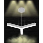 Hegza Lighting TRES Ayarlanabilir Sarkıt LEDli Modern Gri Kasa Led Avize (3000K (Sarı Işık))