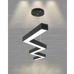 Hegza Lighting Zigzag Ayarlanabilir Sarkıt Beyaz Kasa 4000K Doğal Beyaz Modern Led Avize