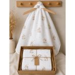 Heianmono Müslin Bebek Battaniyesi %100 Pamuk (80X80 Cm) - Krem - 80 x 80