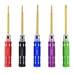 HEIBTENY 5 adet altıgen tornavida HSS alyan anahtar tornavida aletleri 0,9 – 2,0 mm RC model tornavida için