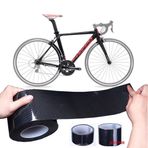 HEIBTENY Çizilmez Bisiklet Çerçevesi Koruyucu Film 5D Karbon Desenli Çıkartmalar (35 cm) (3 cm x 10 metre)