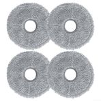 HEIBTENY for AIRBOT L108S Pro for ULTRA Robot Elektrikli Süpürge için 4/10 Adet Silme Bezi Aksesuar Seti Mikrofiber Silme Bezi Yedek Parça (4 Adet)
