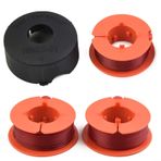 HEIBTENY for BOSCH ART 23 26 30 Combitrim Easytrim for Pro-Tap Spool Line F016800175 için çim biçme makinesi yedek makara misinası (3 x makara + 1 x makara kapağı)