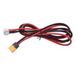 HEIBTENY XT60 - O şeklinde bağlantı kablosu, güneş enerjisi fişi, XT60 şarj kablosu, 12AWG RC ESC Charger Side Power Solar panel RV için taşınabilir güç istasyonu, solar jeneratör, Lipo pil (erkek)
