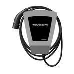 HEIDELBERG Wallbox Home Eco Europa. Elektrikli veya hibrit aracınız için güvenilir ve sağlam 11 kW duvar kutusu (5 m) siyah