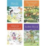 Heidi + The Jungle + Alice In Wonderland + Robin Hood=4 Set