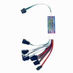 Heiikiuy LED Signal Amplifier Repeater Controller TTL Amplifier 1 to8 Support Addressable LED Strip Lights forWS2812B WS2811 3 PIN