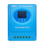 Heiikiuy MPPT 150A Solar Charge Controller 12V 24V 36V 48V Dual USB withLCD Display forLead Acid Lithium Battery Solar Panel