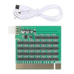 Heiikiuy PCI-E 16X 8X 4X PCI Express Slot Tester Card for Motherbaor Detect the Southbridge Short or Open PCI-E with Light Tester