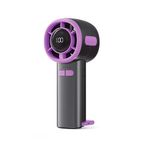 Heiikiuy Portable Turbo Fan 100 Gears Wind Speed Mini Hand Held Fans with Hiking Hook,Type-C Rechargeable Desk Stood Air Cooler B