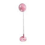 Heiikiuy Retractable Foldable Electric Fan Rechargeable Mini Desktop Fan Bass forOffice Pink