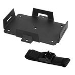 Heiikiuy Small Battery Tray Fit 12V-6V / 6AH 7AH 8AH 9AH 12AH 15AH Batteries and More Adjustable Hold-Down Strap