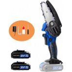 Heilber 4'' 10CM Portatif Dark Blue Akülü Ağaç Dal Budama Testeresi