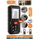 HEİLBER 50m Dijital Lazer Metre – Yüksek Hassasiyetli Mesafe Ölçer | Lcd Ekranlı | Otomatik Alan/hacim Hesaplama