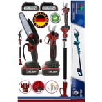 HEİLBER V598/21V +2 BATARYA 15CM AKÜLÜ DAL BUDAMA TESTERESİ VE 30MM ŞARJLI DAL BUDAMA BAĞ MAKASI BA01062K