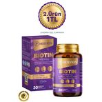 HEILVION Biotin 5.000 Mcg - Biotin, Çinko, Selenyum, Bakır İçeren Saç ve Tırnak Vitamini
