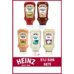 Heinz 5'li Sos Paketi (Ranch, Amerikan Burger, Barbekü, Sarımsak, Mexican Chilli) - 1 Adet