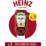 Heinz Hot Chili Sos 245 gr x 3 Ad - Heinz - 1 gr