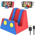 HEIYING Nintendo Switch/Lite/OLED için Switch şarj istasyonu, konsolun kolay şarj edilmesi için Tip C bağlantılı taşınabilir şarj standı