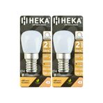 Heka 2W (14W) 3000K Sarı Işık E14 Duylu Dim Edilebilir LED Mini Ampul, 2 Adet
