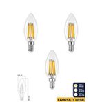 Heka 3 Renkli Led Filament Rustik Ampul 6w E14 C35 Erd-260 3'lü