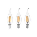 Heka 3'lü Filament Rustik Led Ampul Kıvrık Uç 8w 3000k E14 Gün Işığı