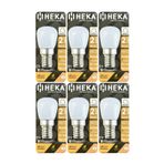 Heka 6 Adet 2W (14W) 3000K Sarı Işık E14 Duylu Dim Edilebilir LED Mini Ampul