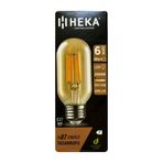 Heka 6W (48W) 2500K Günışığı E27 Şeffaf LED Ampul