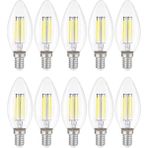Heka Dekoratif Mum LED Avize Ampulü Rustik E14 6W 6500K Beyaz Işık 10'lu Erd-93 - 1 - 10 W