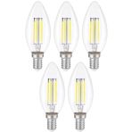 Heka Dekoratif Mum Led Avize Ampulü Rustik E14 6W 6500K Beyaz Işık ERD-93