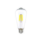 Heka Dekoratif Rustik Led Armut Ampul E27 St64 6W 6500K Beyaz Işık Erd-209 2 Adet