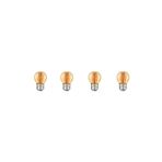 Heka G45 Minik Top E27 Led Filament Rustik Ampul 6w Gün Işığı - 4 Adet