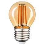 Heka Gold Cam Flamanlı Rustik Led Ampul G45 6 Watt