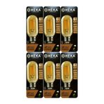 Heka LED Ampul, 6W (48W), 2500K Günışığı, E27 Duy, Şeffaf, 6 Adet