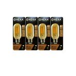 Heka LED Ampul, 6W (48W), 2500K Günışığı, E27 Duylu, Şeffaf, 4 Adet