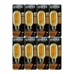 Heka LED Ampul, 6W (48W), 2500K Günışığı, E27 Duylu, Şeffaf, 8 Adet