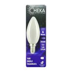 Heka LED Ampul, 6W (51W), 3000K, E14 Duylu, Soft Mum