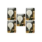 Heka LED Ampul, 9W (67W), 3000K Sarı Işık, E27 Duy, G125 Glop, 5 Adet