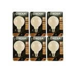 Heka LED Ampul, 9W (67W), 3000K Sarı Işık, E27 Duy, G95 Glop, 6 Adet