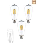Heka LED E27 ST64 Ampul 6W 2700K Gün Işığı Erd-85 - 3'lü