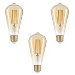 Heka Led Filament Rustik Ampul 8W Gün Işığı - 3 Adet