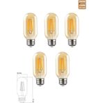 Heka Rustik Led Ampul 6W 2500K E27 Gün Işığı 5'Li Erd-45