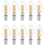 Heka Rustik LED Ampul 6W 3000K E14 Gün Işığı 10'lu C35 Şekli Enerji Tasarruflu Aydınlatma - 1 - 10 W