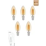 Heka Rustik Led Ampul 6W E14 2500K Gün Işığı ERD-34