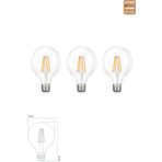 Heka Rustik Led Ampul E27 G95 6W 2700K Gün Işığı ERD-88