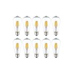 Heka St64 6w 6500k Beyaz Led Rustik 10'lu Paket Dekoratif Ampul Vintage Aydınatma St64 Beyaz 10'lu Paket