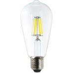 Heka ST64 6W Şeffaf E27 Ampul - 6500K Beyaz Işık - 1 - 10 W